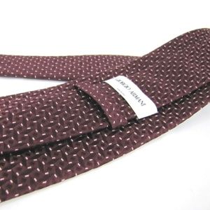 GIORGIO ARMANI Tie Maroon Heavy Woven Silk